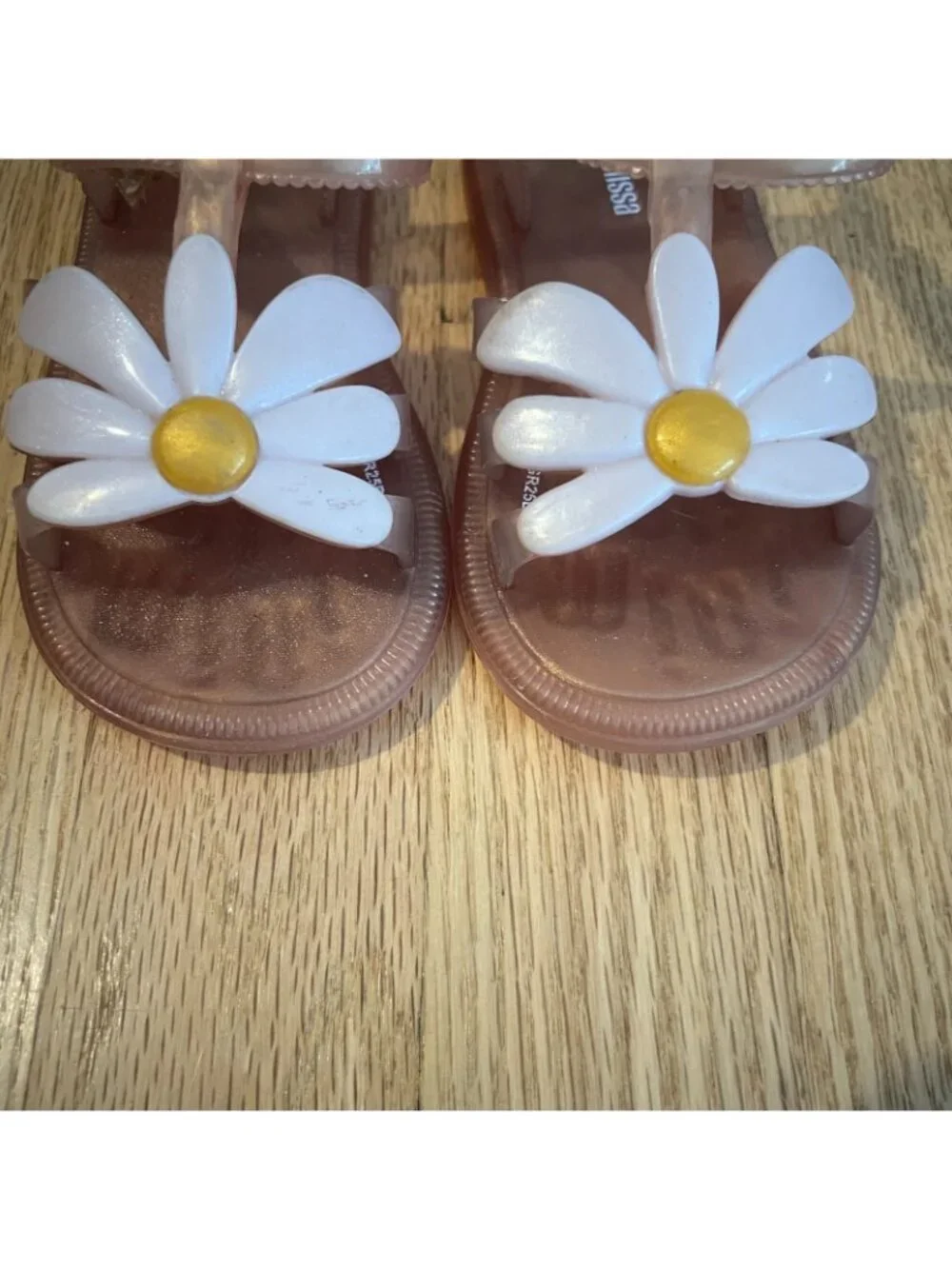 Mini Melissa Hip Bloomy Pearly Pink Jelly Sandals Toddler Size C9